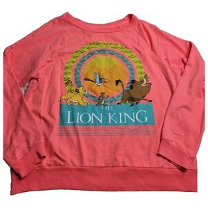 Disney‎ The Lion King Bright Coral Sweatshirt Juniors XXL 19